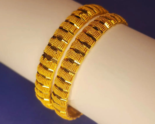 Golden Lattice Festive Bangles