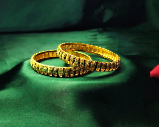Golden Lattice Festive Bangles